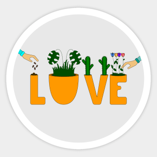 Plant your love Sticker